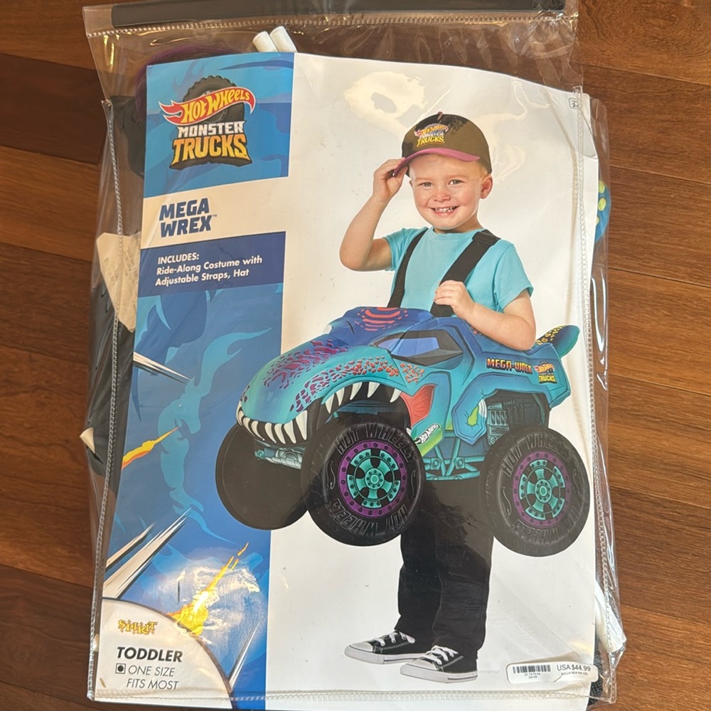 Halloween costume hot wheels monster truck toddler
